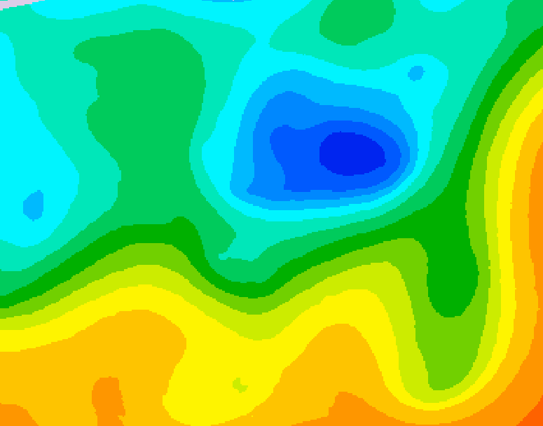 GDPS 500 millibar geopotential height 228 hour forecast chart for Canada based on 2026/05/07 0000Z data
