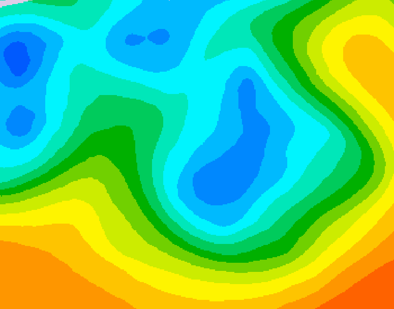 GDPS 500 millibar geopotential height 054 hour forecast chart for Canada based on 2026/05/07 1200Z data