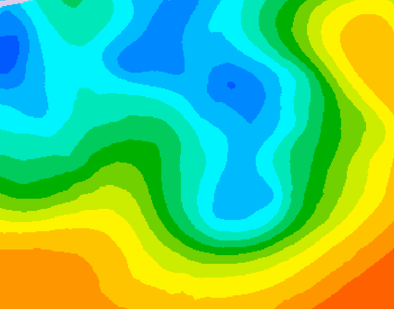 GDPS 500 millibar geopotential height 072 hour forecast chart for Canada based on 2026/05/07 1200Z data