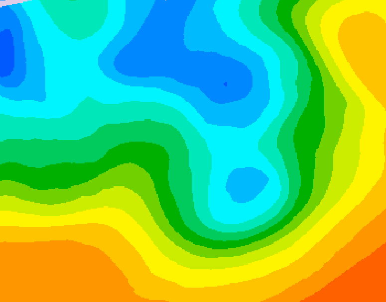 GDPS 500 millibar geopotential height 078 hour forecast chart for Canada based on 2026/05/07 1200Z data