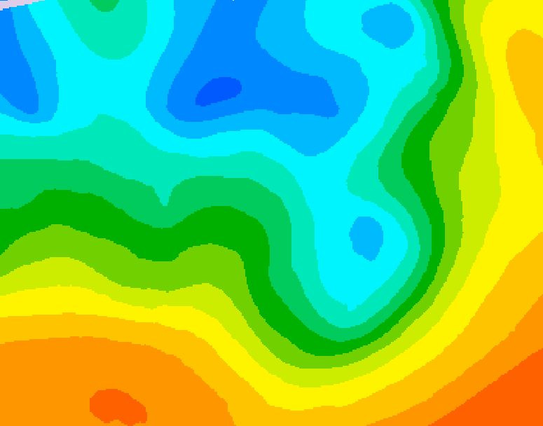 GDPS 500 millibar geopotential height 090 hour forecast chart for Canada based on 2026/05/07 1200Z data