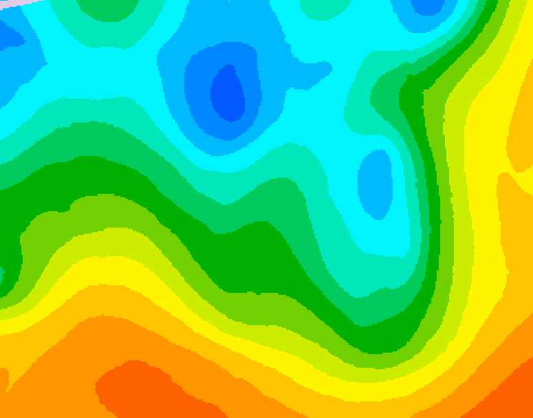 GDPS 500 millibar geopotential height 114 hour forecast chart for Canada based on 2026/05/07 1200Z data