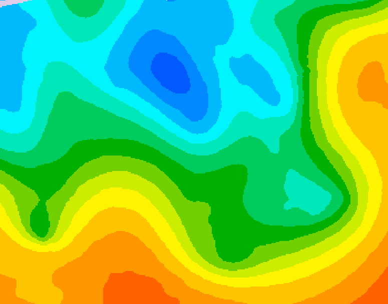 GDPS 500 millibar geopotential height 138 hour forecast chart for Canada based on 2026/05/07 1200Z data