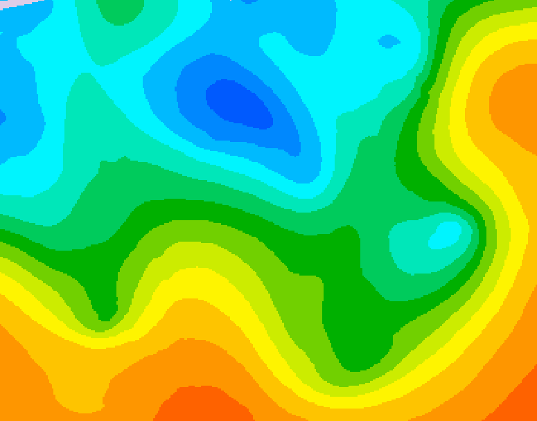 GDPS 500 millibar geopotential height 150 hour forecast chart for Canada based on 2026/05/07 1200Z data