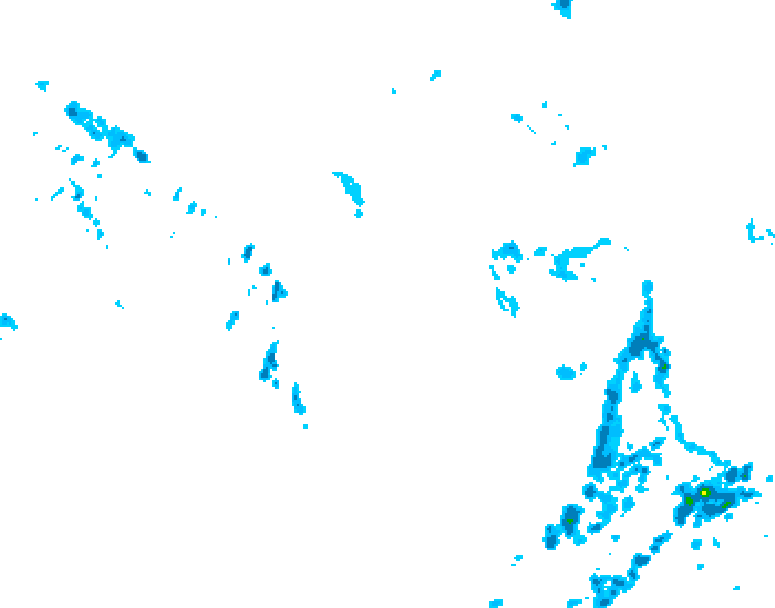 GDPS precipitation 108 hour forecast chart for Canada based on 2026/05/07 0000Z data