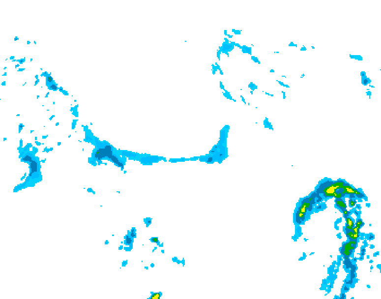 GDPS precipitation 198 hour forecast chart for Canada based on 2026/05/07 0000Z data