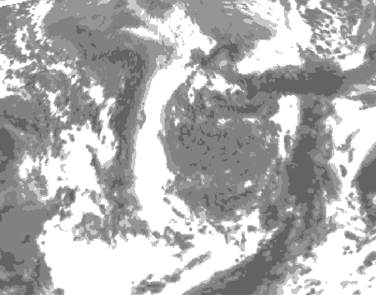 GDPS total cloud 006 hour forecast chart for Canada based on 2026/05/07 0000Z data