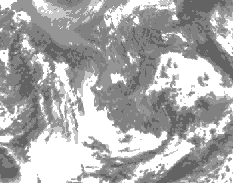 GDPS total cloud 084 hour forecast chart for Canada based on 2026/05/07 0000Z data