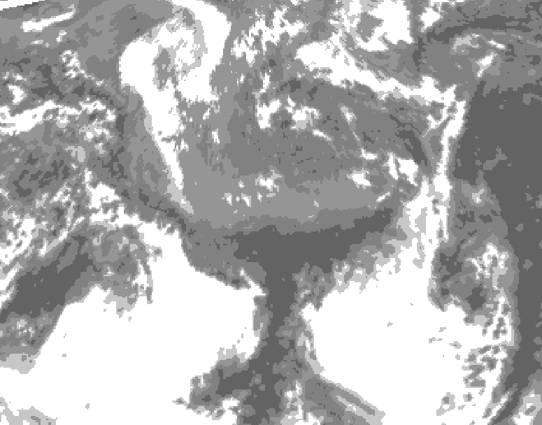 GDPS total cloud 228 hour forecast chart for Canada based on 2026/05/07 0000Z data