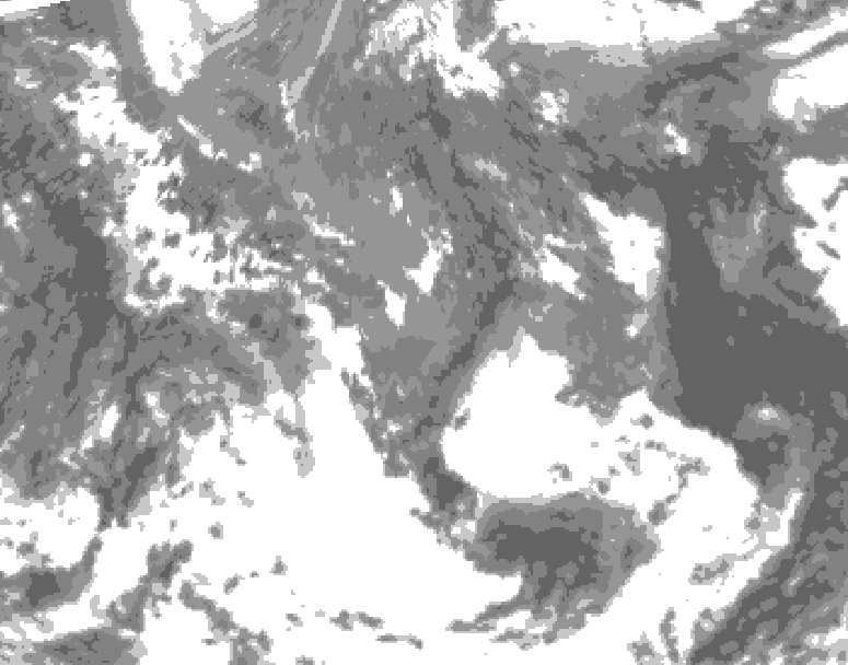 GDPS total cloud 138 hour forecast chart for Canada based on 2026/05/07 1200Z data