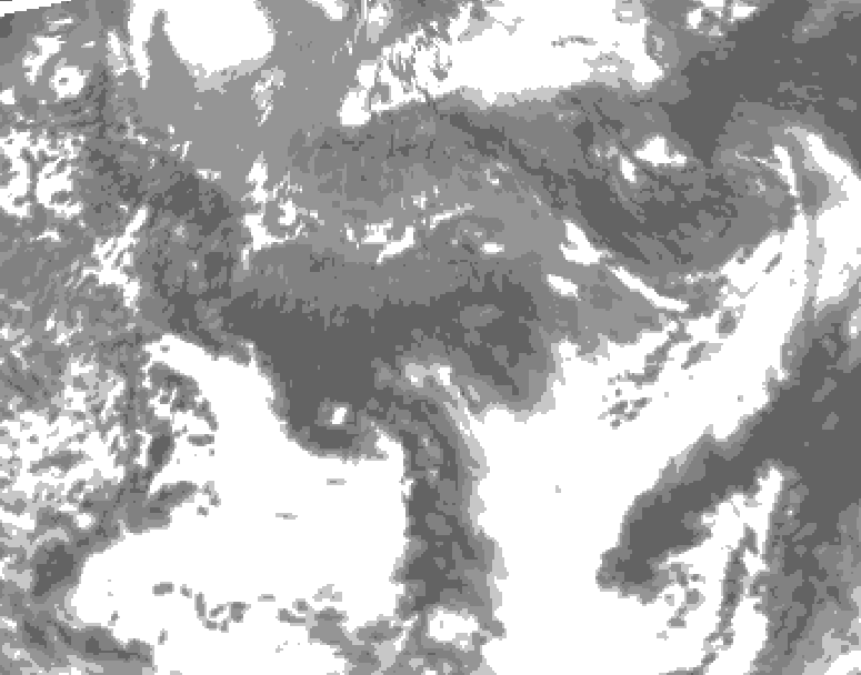 GDPS total cloud 186 hour forecast chart for Canada based on 2026/05/07 1200Z data