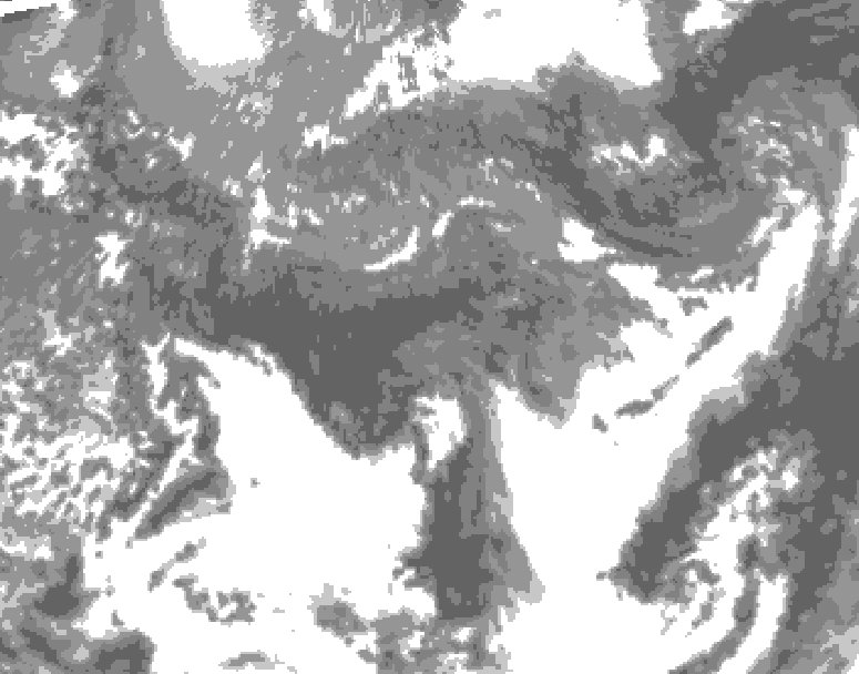 GDPS total cloud 192 hour forecast chart for Canada based on 2026/05/07 1200Z data