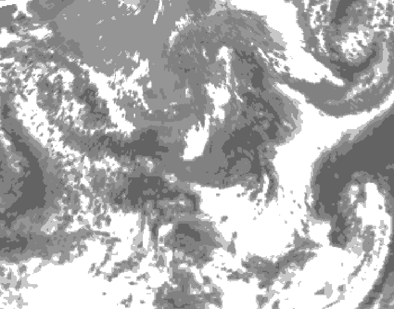 GDPS total cloud 228 hour forecast chart for Canada based on 2026/05/07 1200Z data