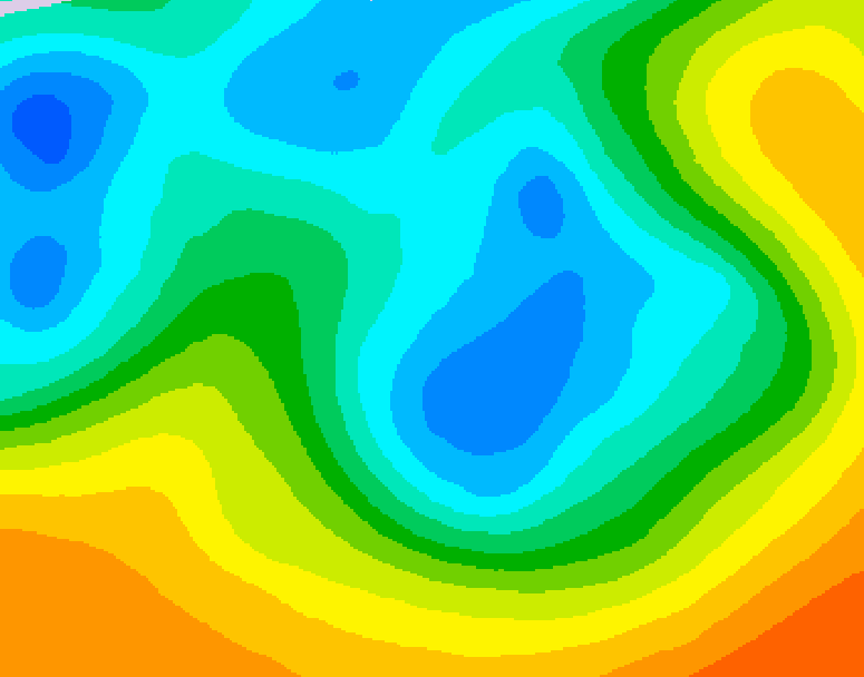GDPS 500 millibar geopotential height 042 hour forecast chart for Canada based on 2026/05/08 0000Z data