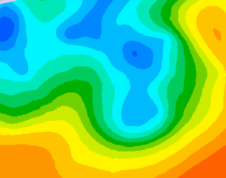 GDPS 500 millibar geopotential height 060 hour forecast chart for Canada based on 2026/05/08 0000Z data