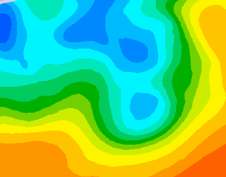 GDPS 500 millibar geopotential height 066 hour forecast chart for Canada based on 2026/05/08 0000Z data