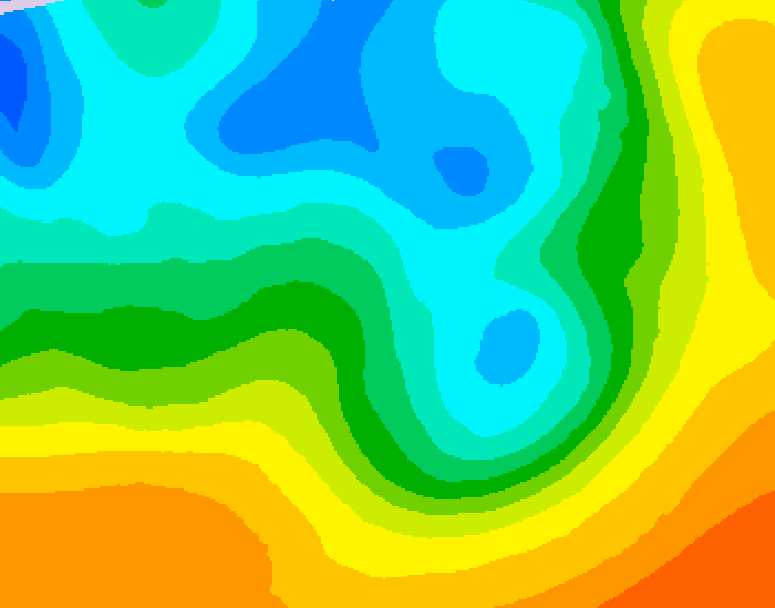 GDPS 500 millibar geopotential height 072 hour forecast chart for Canada based on 2026/05/08 0000Z data