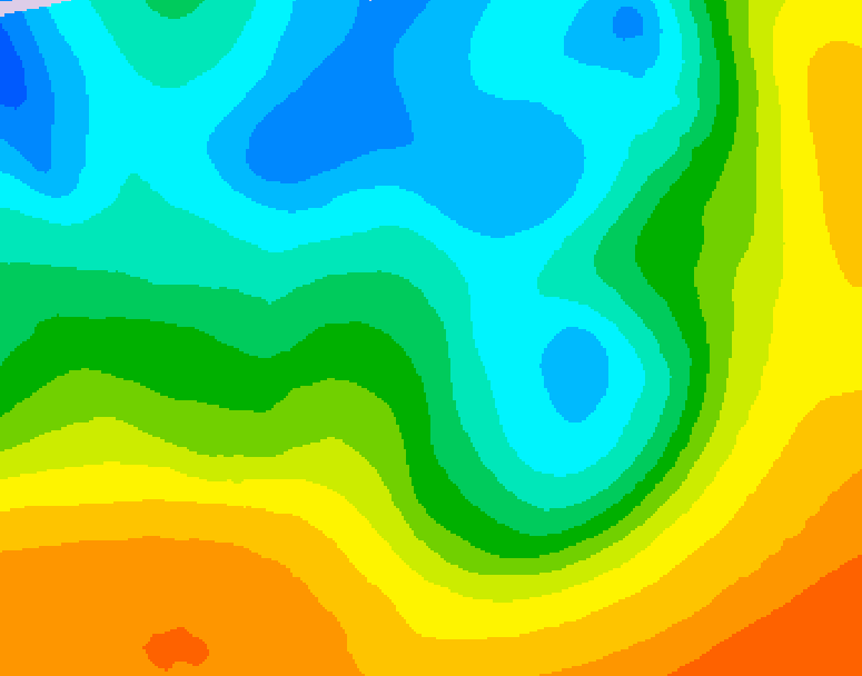 GDPS 500 millibar geopotential height 078 hour forecast chart for Canada based on 2026/05/08 0000Z data