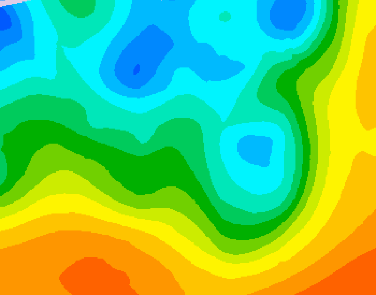 GDPS 500 millibar geopotential height 090 hour forecast chart for Canada based on 2026/05/08 0000Z data