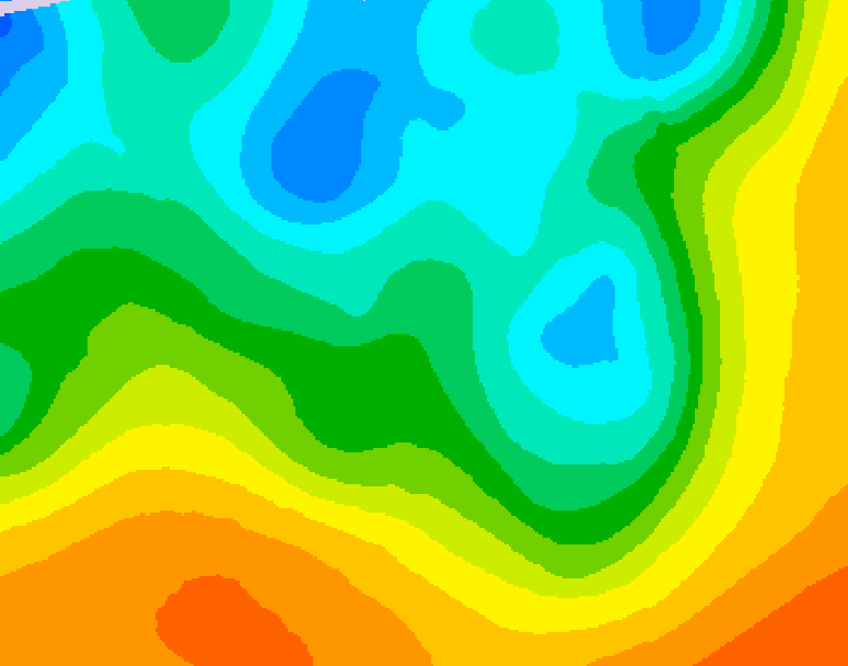 GDPS 500 millibar geopotential height 096 hour forecast chart for Canada based on 2026/05/08 0000Z data