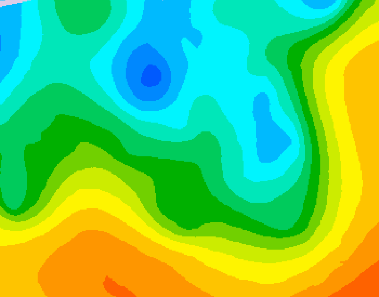 GDPS 500 millibar geopotential height 108 hour forecast chart for Canada based on 2026/05/08 0000Z data