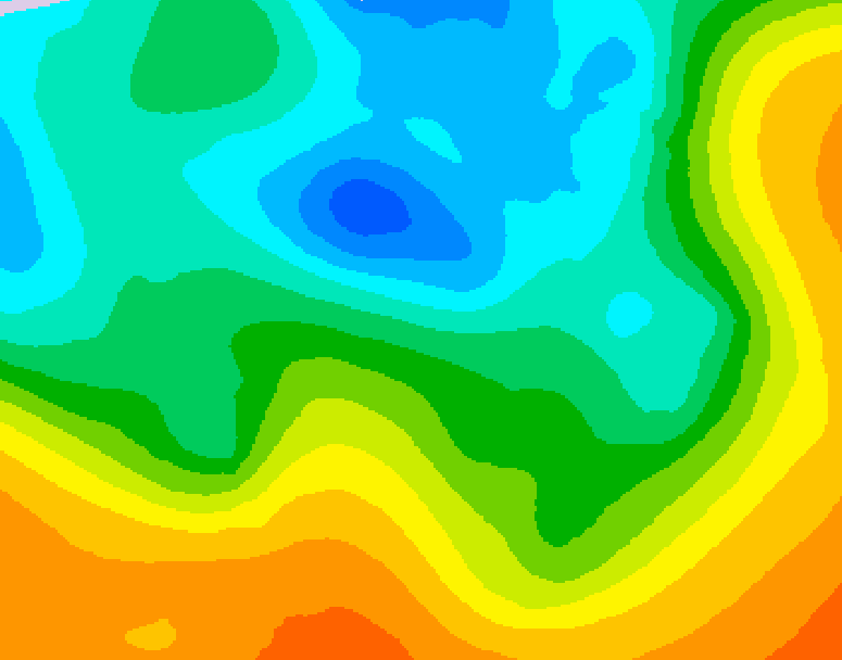 GDPS 500 millibar geopotential height 138 hour forecast chart for Canada based on 2026/05/08 0000Z data