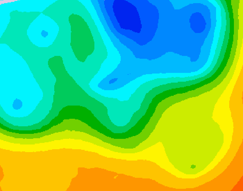 GDPS 500 millibar geopotential height 180 hour forecast chart for Canada based on 2026/05/08 0000Z data