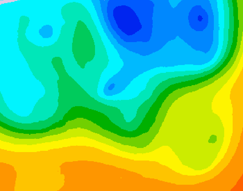 GDPS 500 millibar geopotential height 186 hour forecast chart for Canada based on 2026/05/08 0000Z data