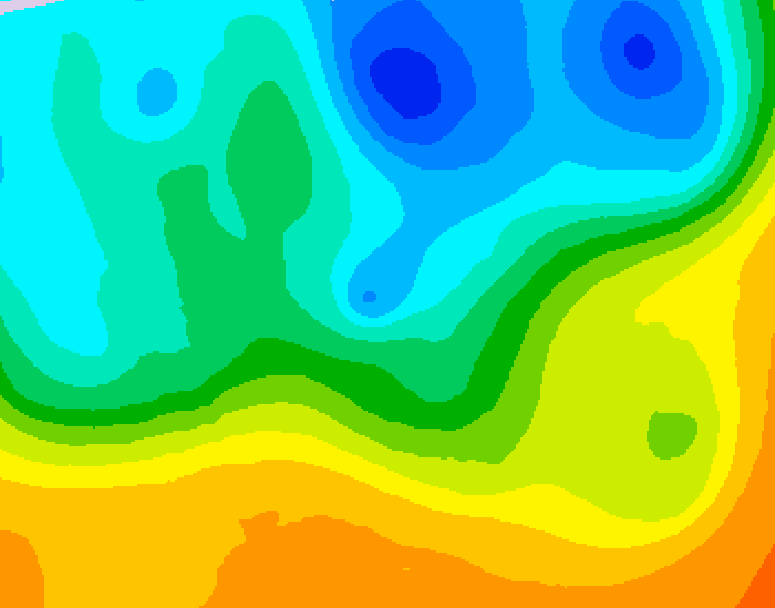 GDPS 500 millibar geopotential height 192 hour forecast chart for Canada based on 2026/05/08 0000Z data