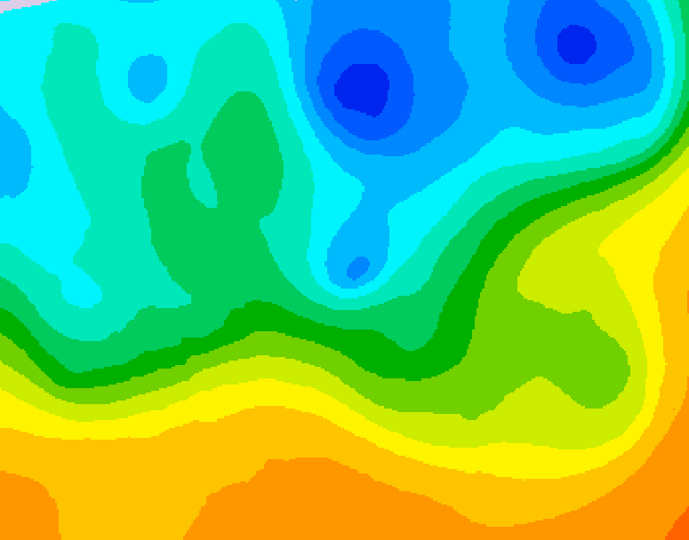 GDPS 500 millibar geopotential height 198 hour forecast chart for Canada based on 2026/05/08 0000Z data