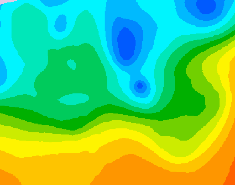 GDPS 500 millibar geopotential height 216 hour forecast chart for Canada based on 2026/05/08 0000Z data