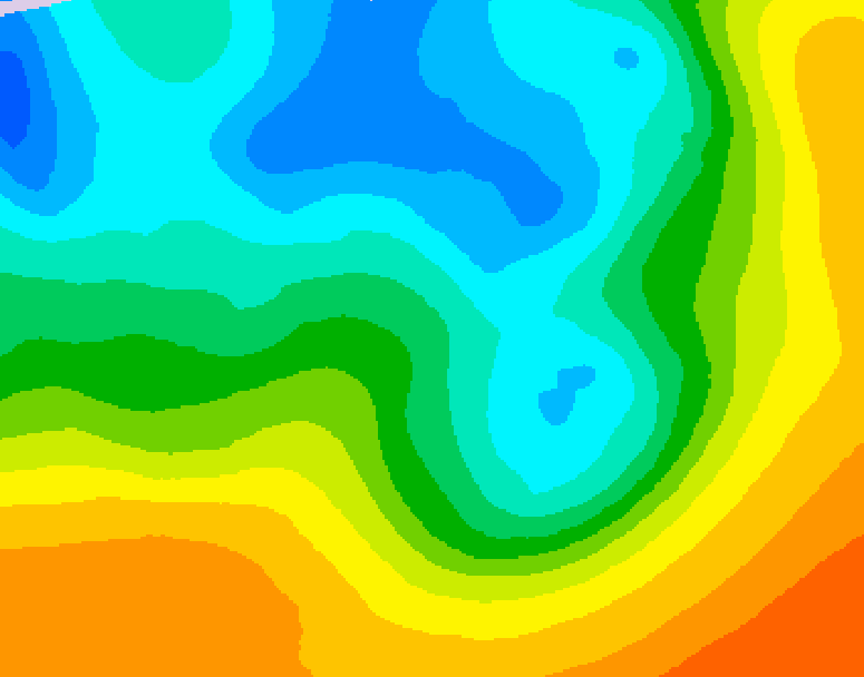 GDPS 500 millibar geopotential height 060 hour forecast chart for Canada based on 2026/05/08 1200Z data