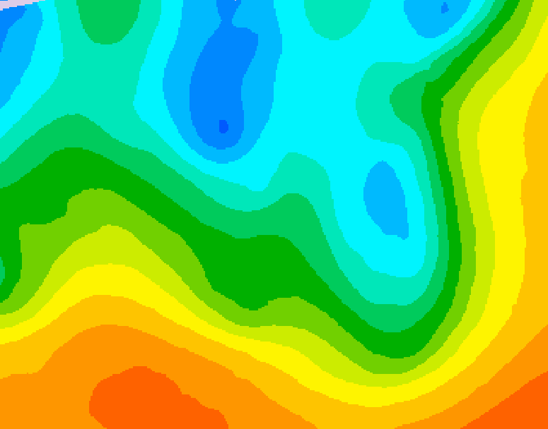 GDPS 500 millibar geopotential height 090 hour forecast chart for Canada based on 2026/05/08 1200Z data