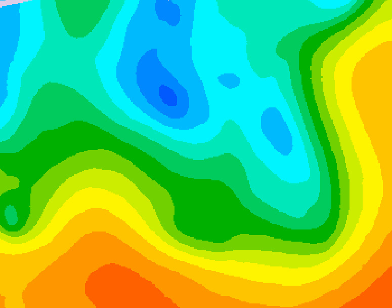 GDPS 500 millibar geopotential height 102 hour forecast chart for Canada based on 2026/05/08 1200Z data