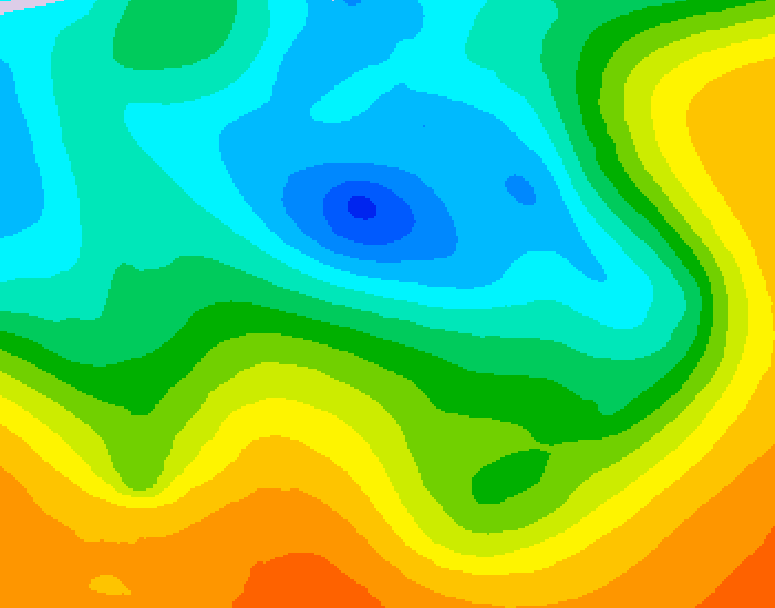 GDPS 500 millibar geopotential height 126 hour forecast chart for Canada based on 2026/05/08 1200Z data