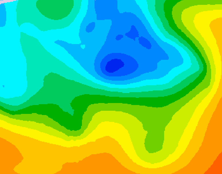 GDPS 500 millibar geopotential height 144 hour forecast chart for Canada based on 2026/05/08 1200Z data
