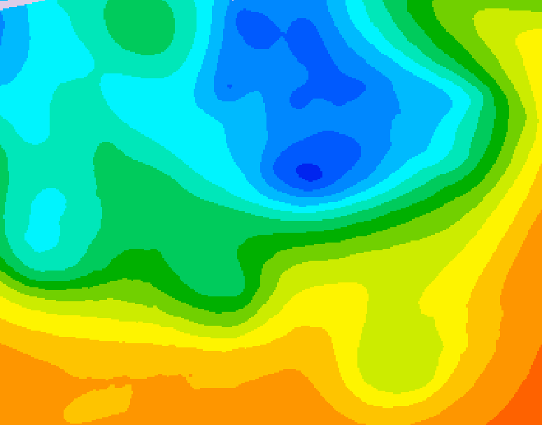 GDPS 500 millibar geopotential height 156 hour forecast chart for Canada based on 2026/05/08 1200Z data