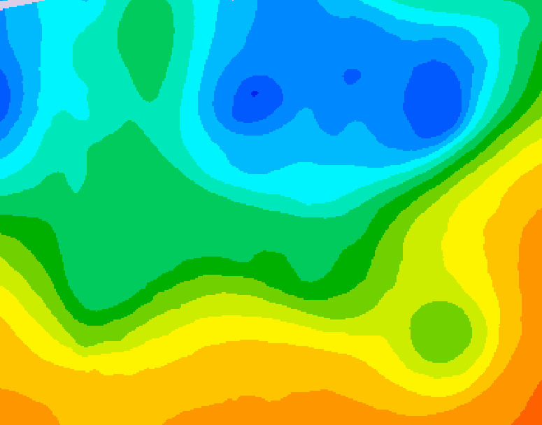 GDPS 500 millibar geopotential height 186 hour forecast chart for Canada based on 2026/05/08 1200Z data