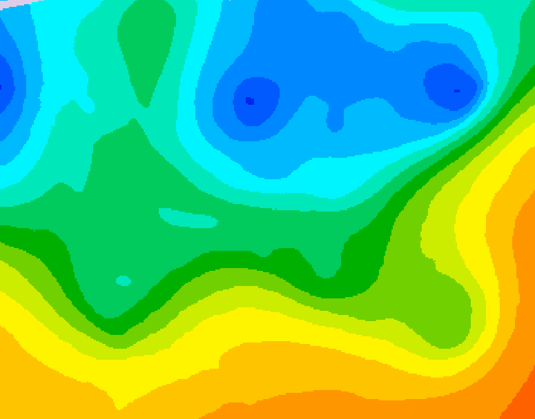 GDPS 500 millibar geopotential height 192 hour forecast chart for Canada based on 2026/05/08 1200Z data