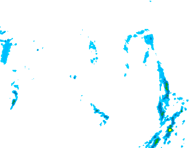GDPS precipitation 108 hour forecast chart for Canada based on 2026/05/08 0000Z data