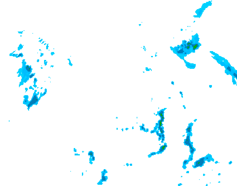 GDPS precipitation 036 hour forecast chart for Canada based on 2026/05/08 1200Z data