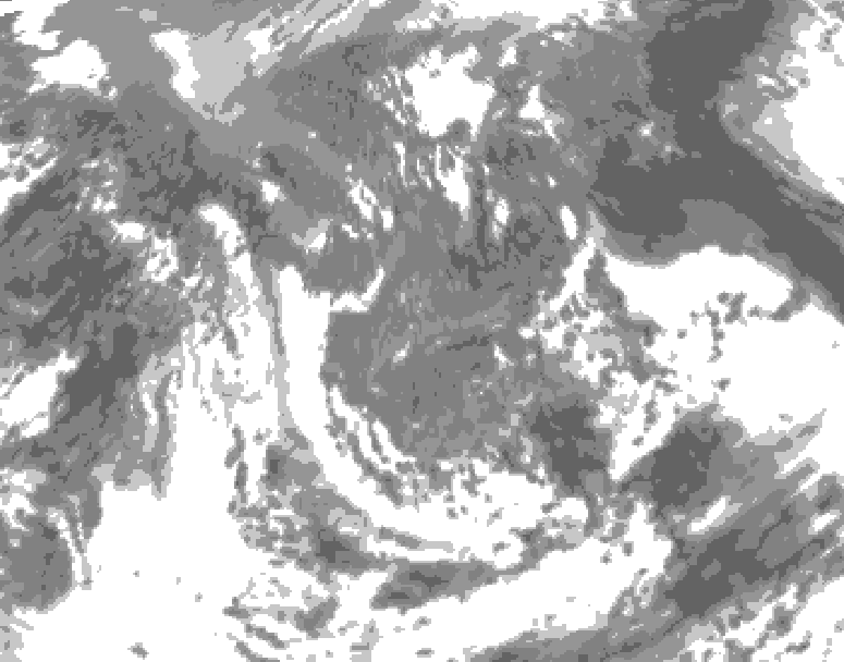 GDPS total cloud 048 hour forecast chart for Canada based on 2026/05/08 0000Z data
