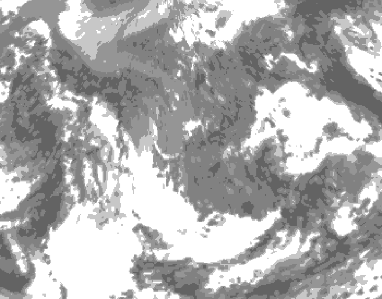 GDPS total cloud 060 hour forecast chart for Canada based on 2026/05/08 0000Z data