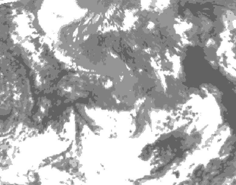 GDPS total cloud 138 hour forecast chart for Canada based on 2026/05/08 0000Z data