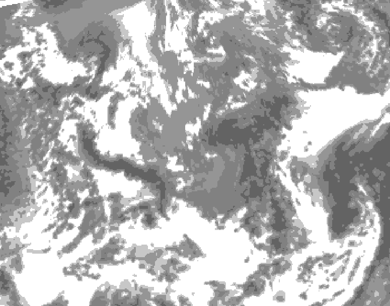 GDPS total cloud 204 hour forecast chart for Canada based on 2026/05/08 0000Z data