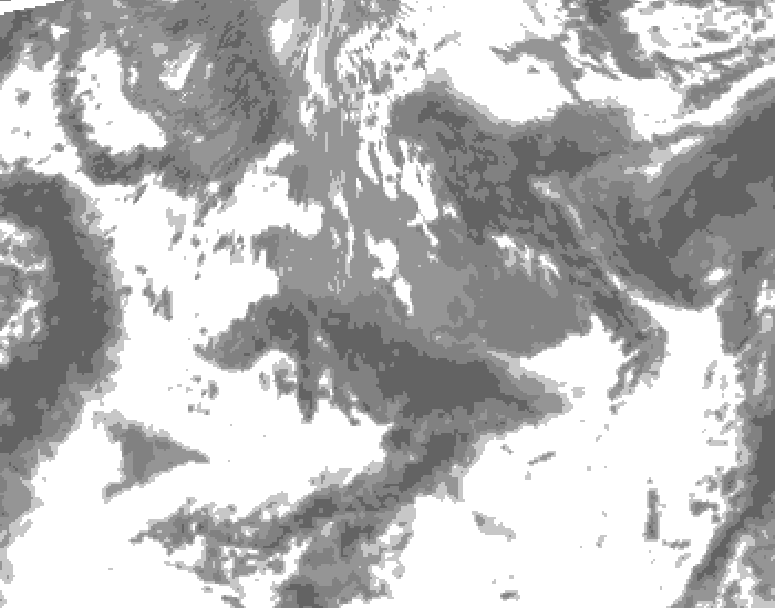 GDPS total cloud 234 hour forecast chart for Canada based on 2026/05/08 0000Z data