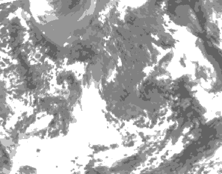 GDPS total cloud 060 hour forecast chart for Canada based on 2026/05/08 1200Z data