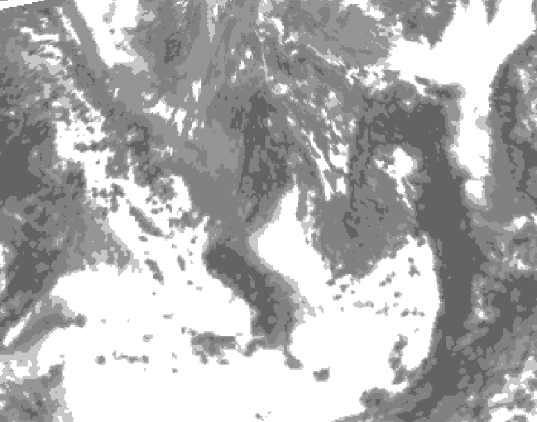 GDPS total cloud 090 hour forecast chart for Canada based on 2026/05/08 1200Z data