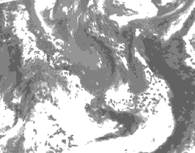 GDPS total cloud 108 hour forecast chart for Canada based on 2026/05/08 1200Z data