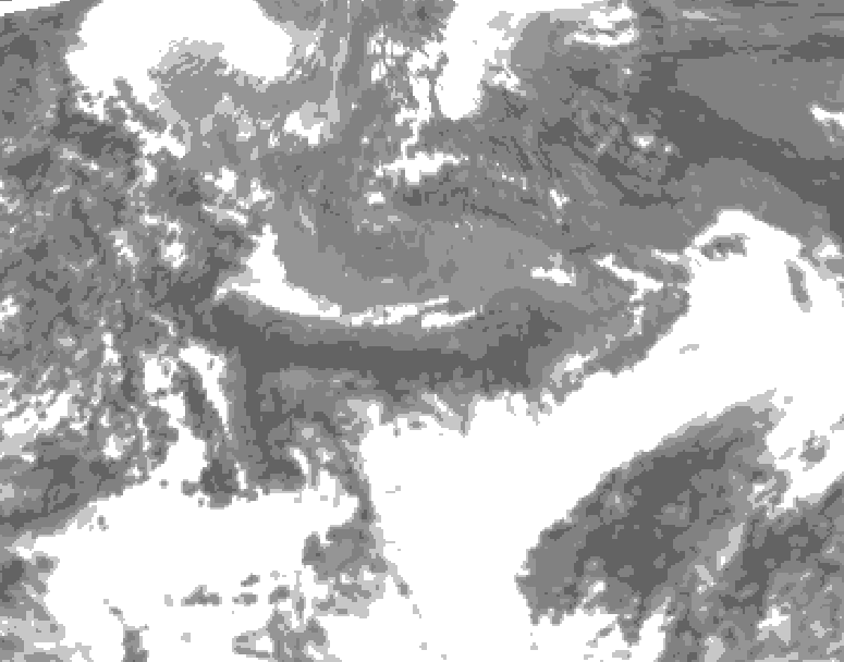 GDPS total cloud 144 hour forecast chart for Canada based on 2026/05/08 1200Z data